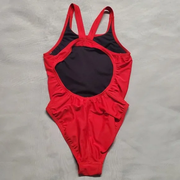 Nike Y2K Red One Piece Bathing Suit - Picture 2 of 4